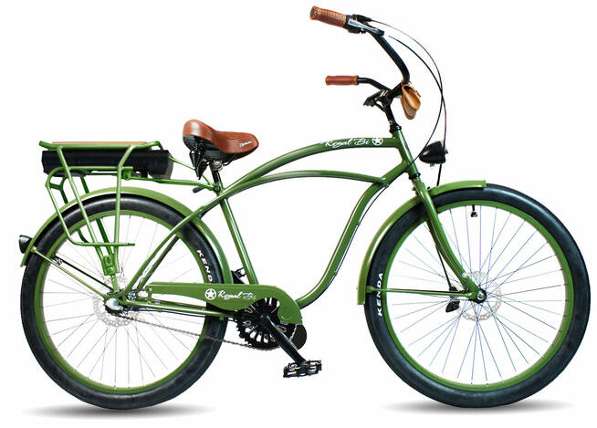 Rower ELEKTRYCZNY męski ebike miejski 26 / 28 beach Cruiser
