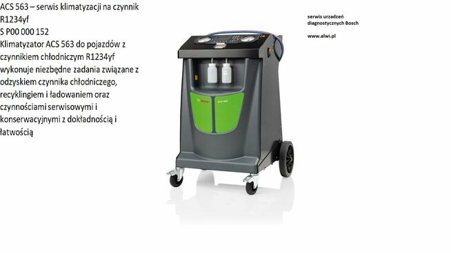Acs 563 stacja klimatyzacji odbierz myjkę Bosch Advanced