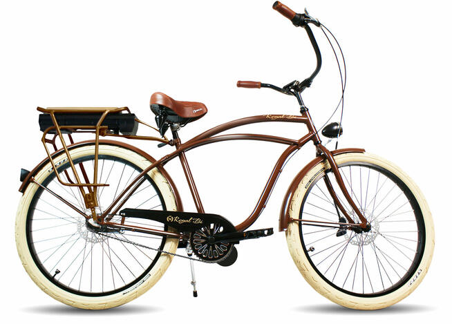 Rower ELEKTRYCZNY męski ebike miejski 26 / 28 beach Cruiser