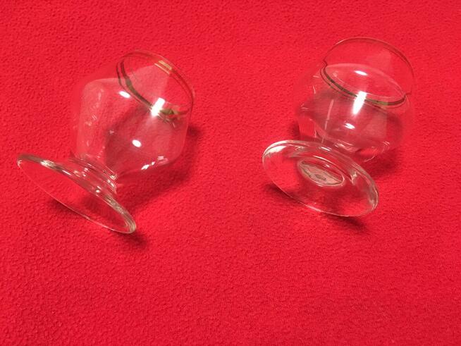 PRL stare kieliszki pasek paski