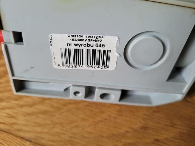 Gniazdo siłowe stałe 16A, 400V, IP44, 5P Tarel