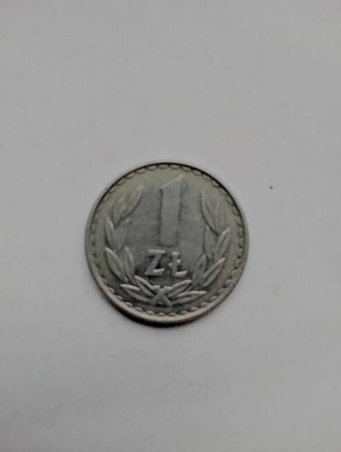 Nietypowe 1 zł z 1984 r.destrukt orzełek przesunięcie o 90 s