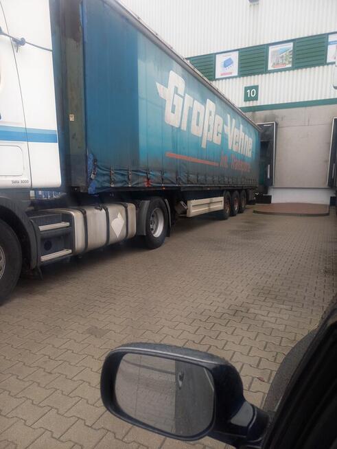 Zestaw Scania 124, 2004 i Firanka Krone 2001