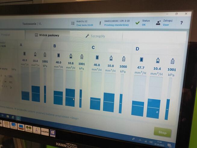 Dci 700 tester wtryskiwaczy Bosch 0683725001