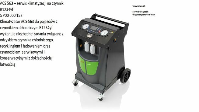Acs 563 stacja klimatyzacji odbierz myjkę Bosch Advanced