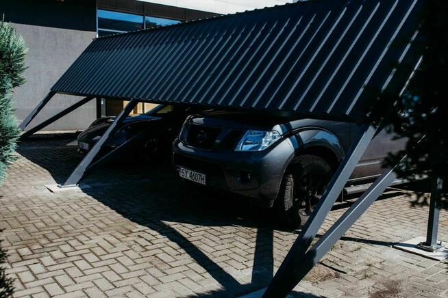 Wiata garażowa - 1 stanowiskowa - pod panele PV