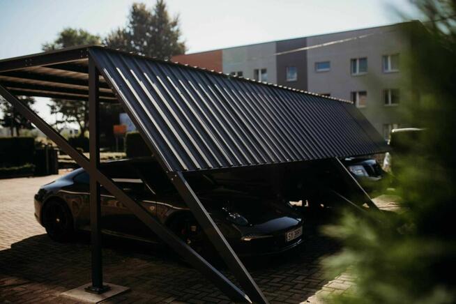 Wiata garażowa - 1 stanowiskowa - pod panele PV