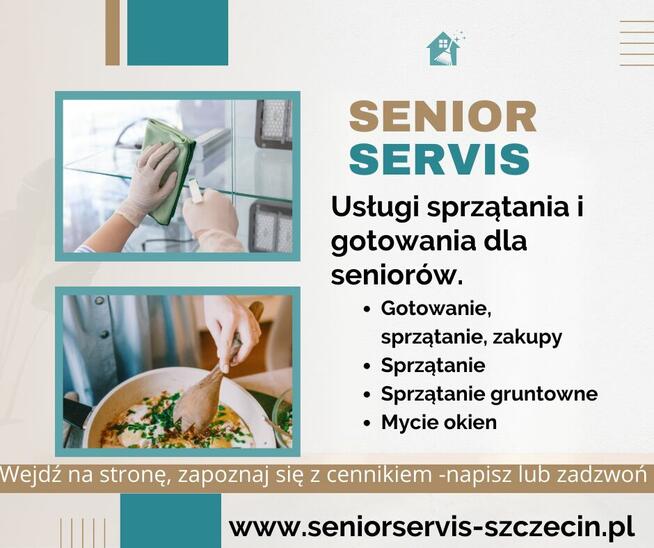 Usługi sprzątania i gotowania dla Seniorów