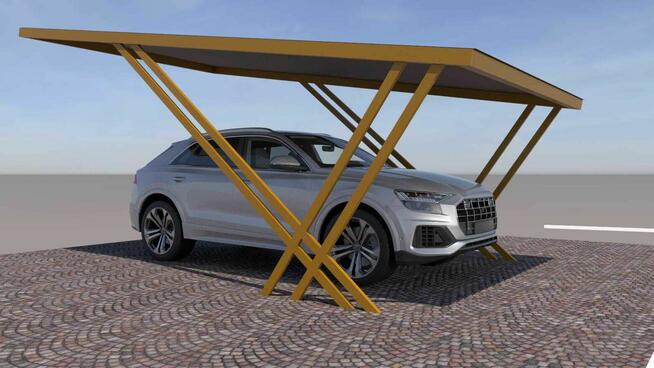 Wiata Carport X-2 Konstrukcja pod fotowoltaikę