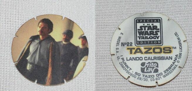 Tazo Tazos Star Wars Trilogy Special Edition lata 90 Używane