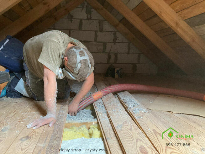 Naprawa ocieplenia poddasza - czyste powietrze