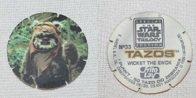 Tazo Tazos Star Wars Trilogy Special Edition lata 90 Używane