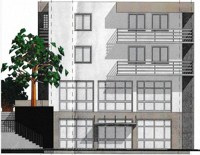 Działka pod zabudowę wielorodzinną i usługową