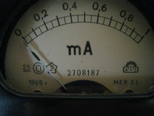 Miliamperomierz MER 63 0-1 mA