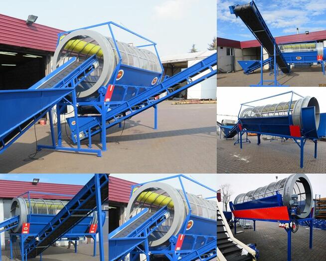 Stacjonarny przesiewacz do ziemi, elektryczny - 488 cm