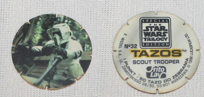 Tazo Tazos Star Wars Trilogy Special Edition lata 90 Używane