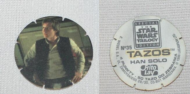 Tazo Tazos Star Wars Trilogy Special Edition lata 90 Używane