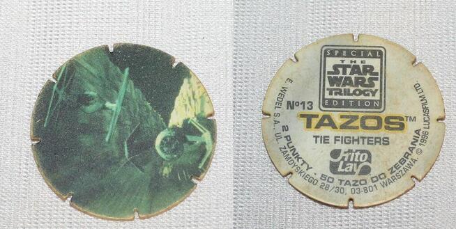Tazo Tazos Star Wars Trilogy Special Edition lata 90 Używane
