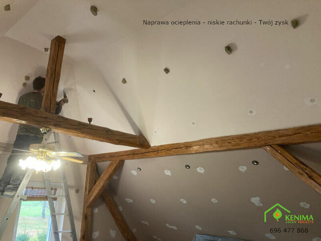Naprawa ocieplenia poddasza - czyste powietrze