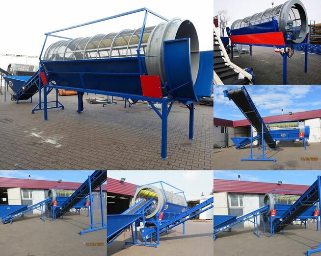 Stacjonarny przesiewacz do ziemi, elektryczny - 488 cm