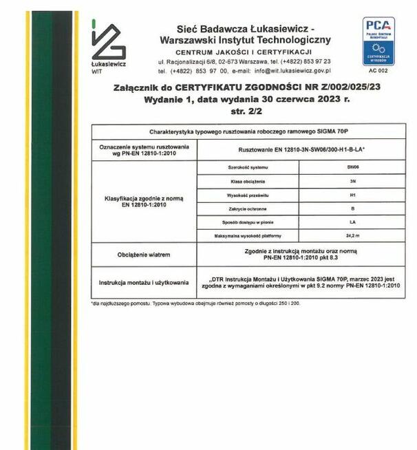 Rusztowania rusztowanie elewacyjne fasadowe ramowe 262,5 m2