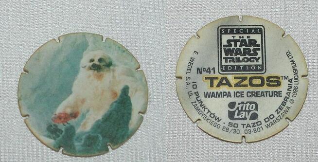 Tazo Tazos Star Wars Trilogy Special Edition lata 90 Używane
