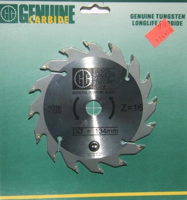 TARCZA PIŁA WIDIOWA DO DREWNA 130x24z/16 134x14z/16 150x24z/