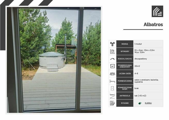 PROMO Dz. Bud. 1800 + 3 domki 35 + basen + 3xbalie