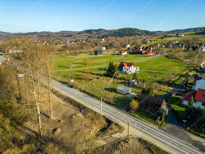Działka usługowa z pozwoleniem na budowę budynku