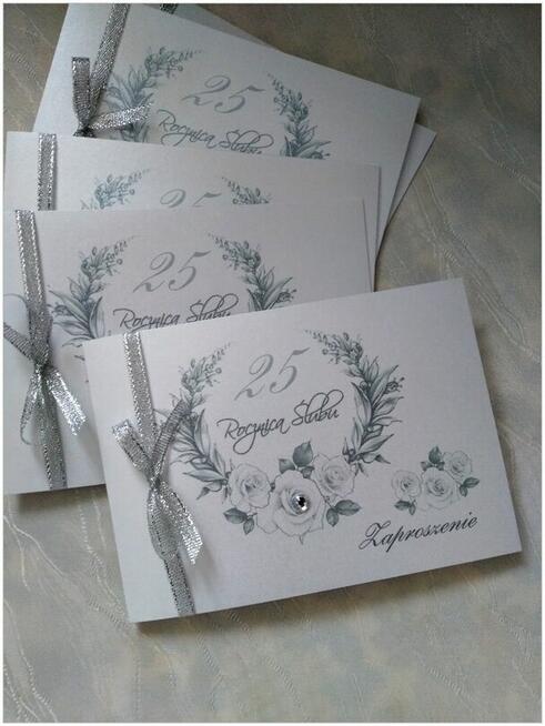 Zaproszenia na 25 rocznicę ślubu