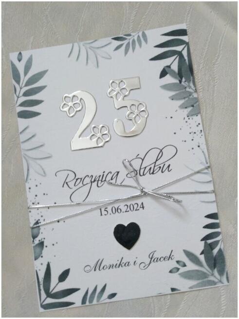 Zaproszenia na 25 rocznicę ślubu