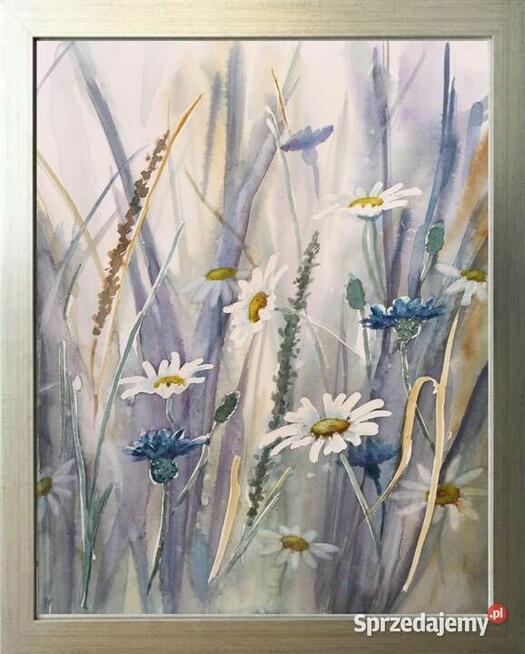 Akwarele Łąka, Dyptyk, 30X20 cm (x2),L. Olbrycht