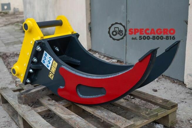 Chwytak do drzewa na ŁADOWARKE JCB Q-FIT od ręki !!