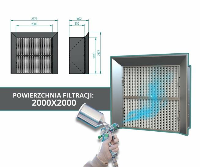 Ściana lakiernicza 2000x2000