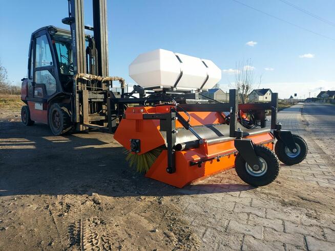 ZAMIATARKA Komunalna + kosz na odpady ! Euro/Tuz/Widły !