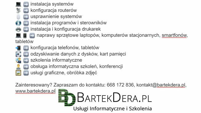Serwis komputerów, Informatyk, Naprawa, Usługi informatyczne