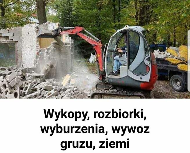 Transport wywrotką 3.5t piach, gruz, drewno