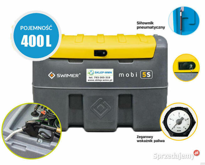 Zbiornik mobilny na ON 200L Mobi 5S Swimer Basic