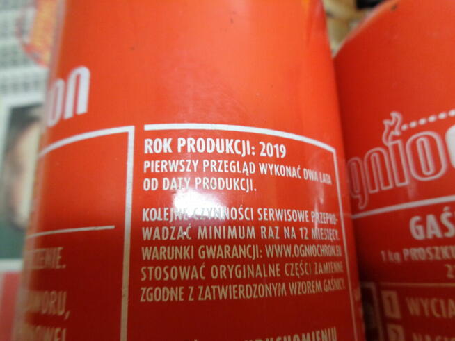 Gaśnica samochodowa Ogniochron 1 kg.