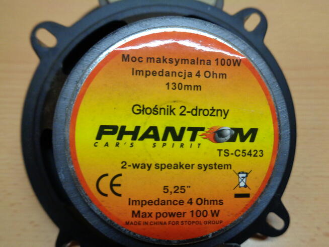 Głośnik 2-drożny 130 mm dystanse Audi A3 8L