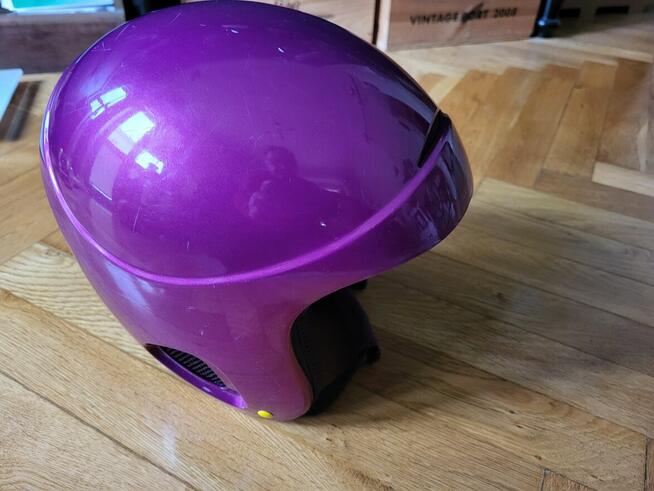 Kask dziecięcy Wedze H400 Jr purple 48-52cm, Stan BDB