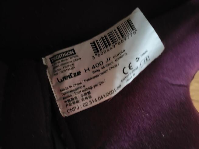 Kask dziecięcy Wedze H400 Jr purple 48-52cm, Stan BDB