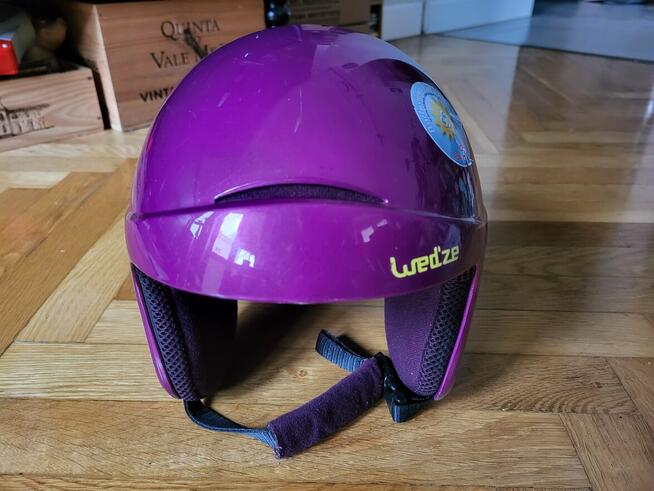 Kask dziecięcy Wedze H400 Jr purple 48-52cm, Stan BDB