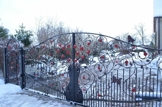 kuta brama , kowalstwo, brama, ogrodzenie ,