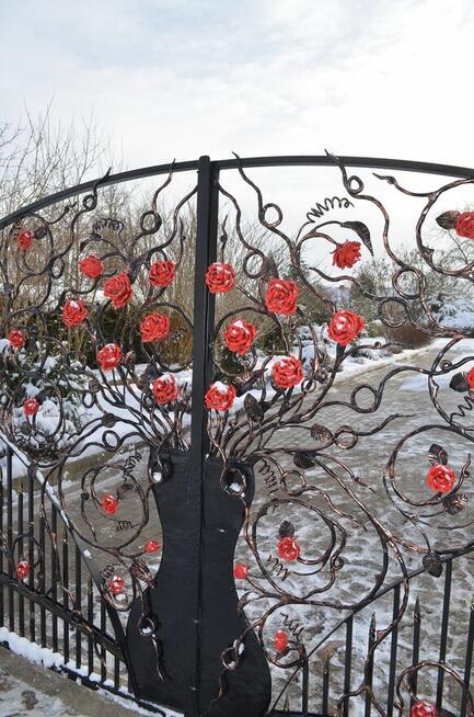 kuta brama , kowalstwo, brama, ogrodzenie ,