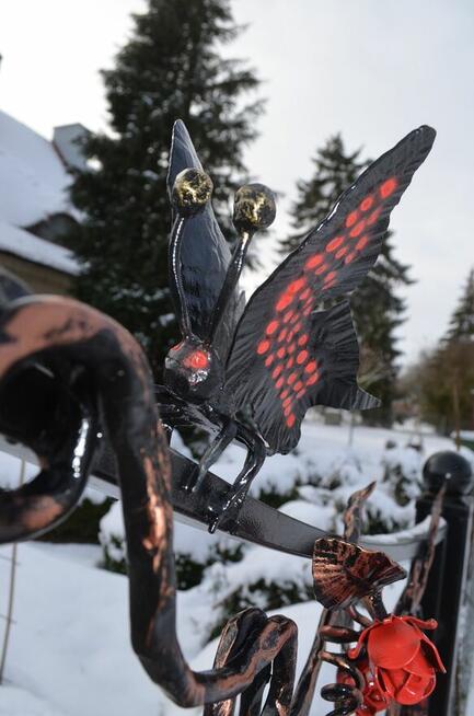 kuta brama , kowalstwo, brama, ogrodzenie ,