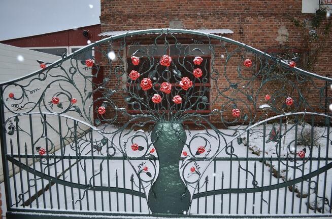 kuta brama , kowalstwo, brama, ogrodzenie ,