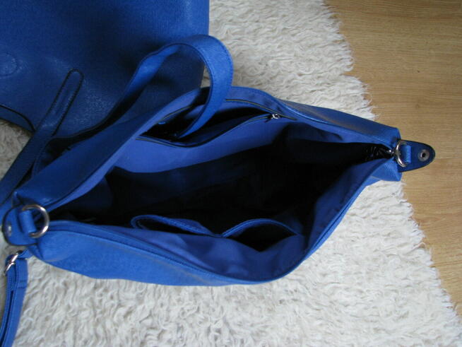 Zestaw torebek 2w1 duża torebka damska szoperka i kosmetyczk