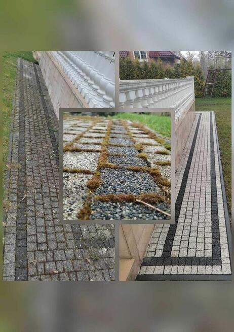 Czyszczenie i impregnacja kostki brukowej elewacji dachów