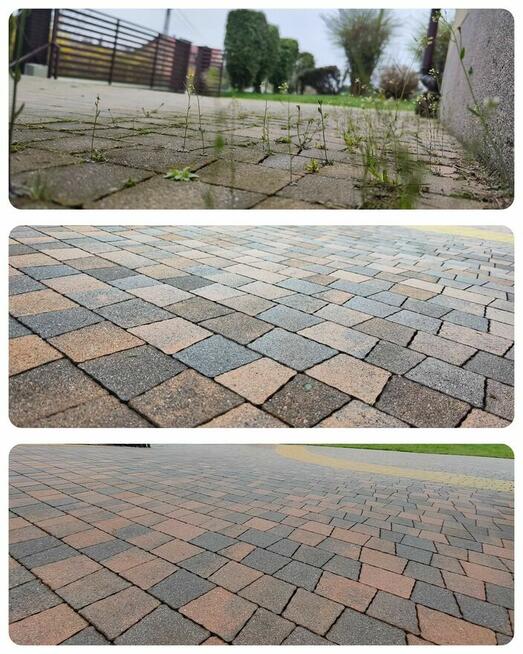 Czyszczenie i impregnacja kostki brukowej elewacji dachów